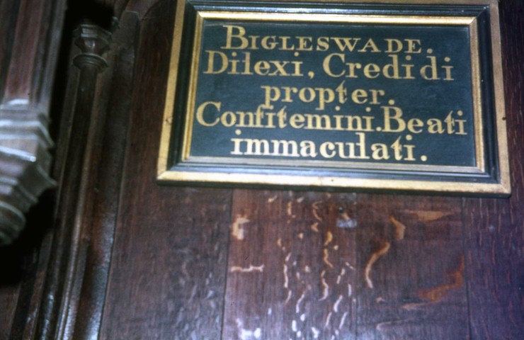 In Lincoln Cathedral 1976
